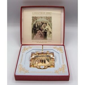 2007 White House Historical Christmas Ornament with Original Box Set